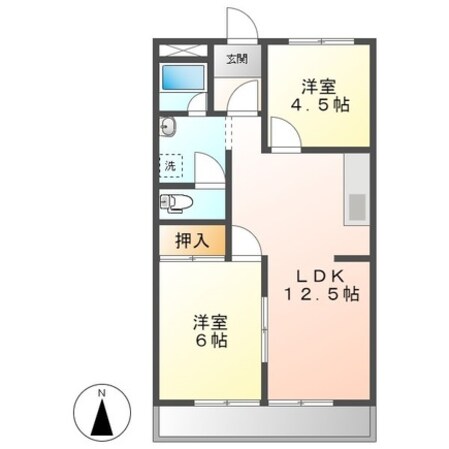 平田町駅 徒歩20分 2階の物件間取画像